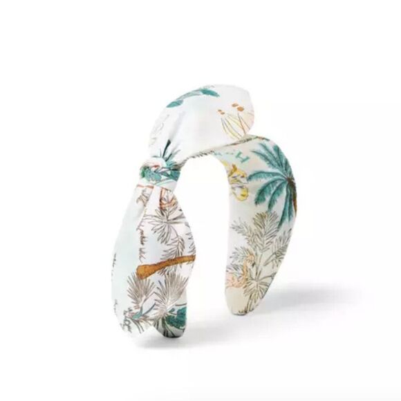 Janie and Jack 200632174 Tropical Island print bow headband NWT One size - Picture 1 of 7
